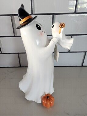Halloween Figurine Ghost Holding Baby Ghost